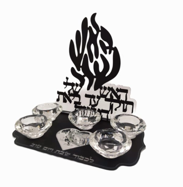 פמוט האש שלי 5 קנים שחור